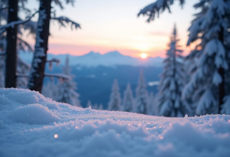 Scena di apertura dei centri di fondo in Europa per l'inverno