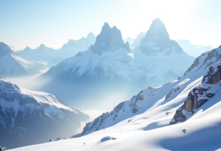 Scenari mozzafiato della Val di Fassa con neve e skitour