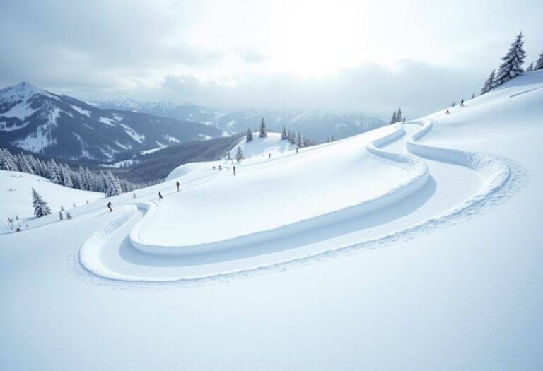 Atleti in azione durante una gara di snowboard cross