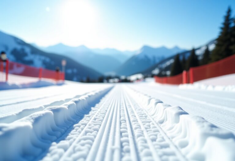 Atleti in azione durante una gara di snowboard cross