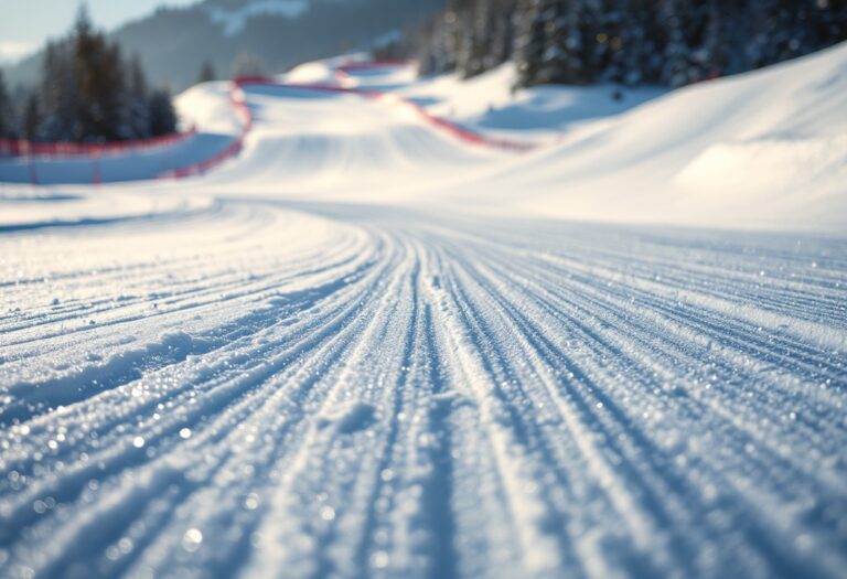 Atleti in azione durante una gara di snowboard cross