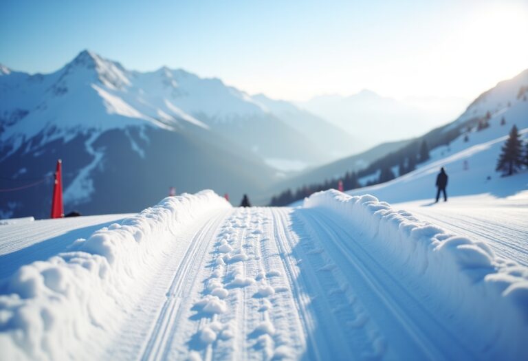 Atleti in azione durante una gara di snowboard cross