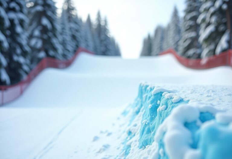 Competizione di snowboard cross a Livigno con atleti in azione