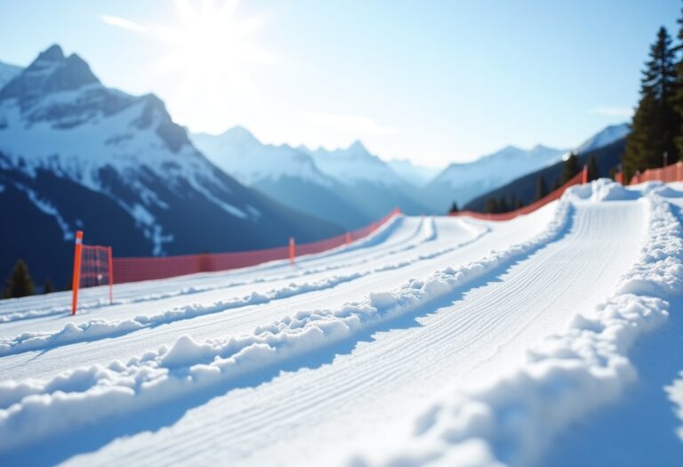 Atleti in azione durante le gare di snowboard cross