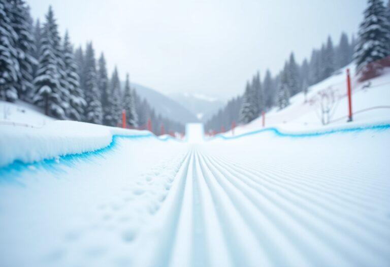 Atleti in azione durante le gare di snowboard cross a Predazzo