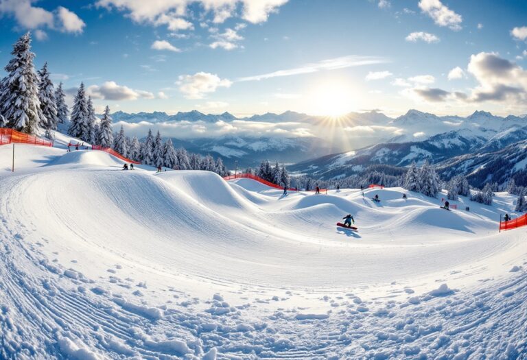 Competizione di snowboard cross in Alto Adige