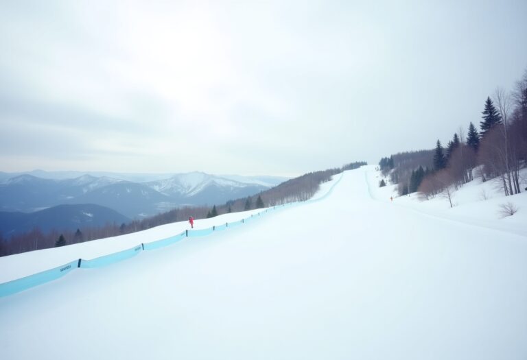 Atleti in azione durante una gara di snowboard cross in Finlandia