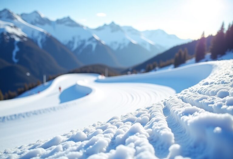 Atleti in azione durante una gara di snowboard cross