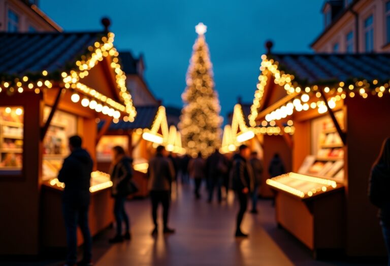 Jesolo illuminata durante le festività natalizie