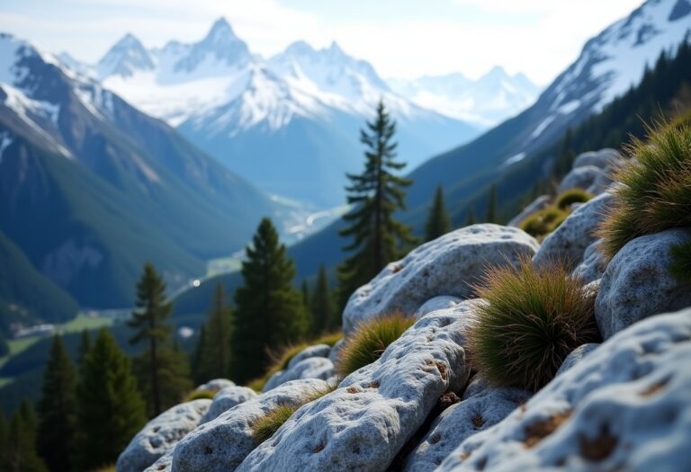 Panorama della Valle Maira con montagne e natura