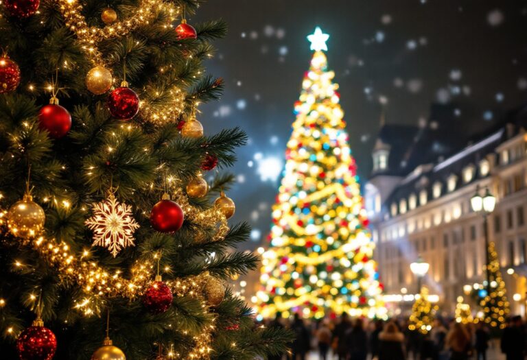 Immagine di un mercatino di Natale a Forlì con cioccolato