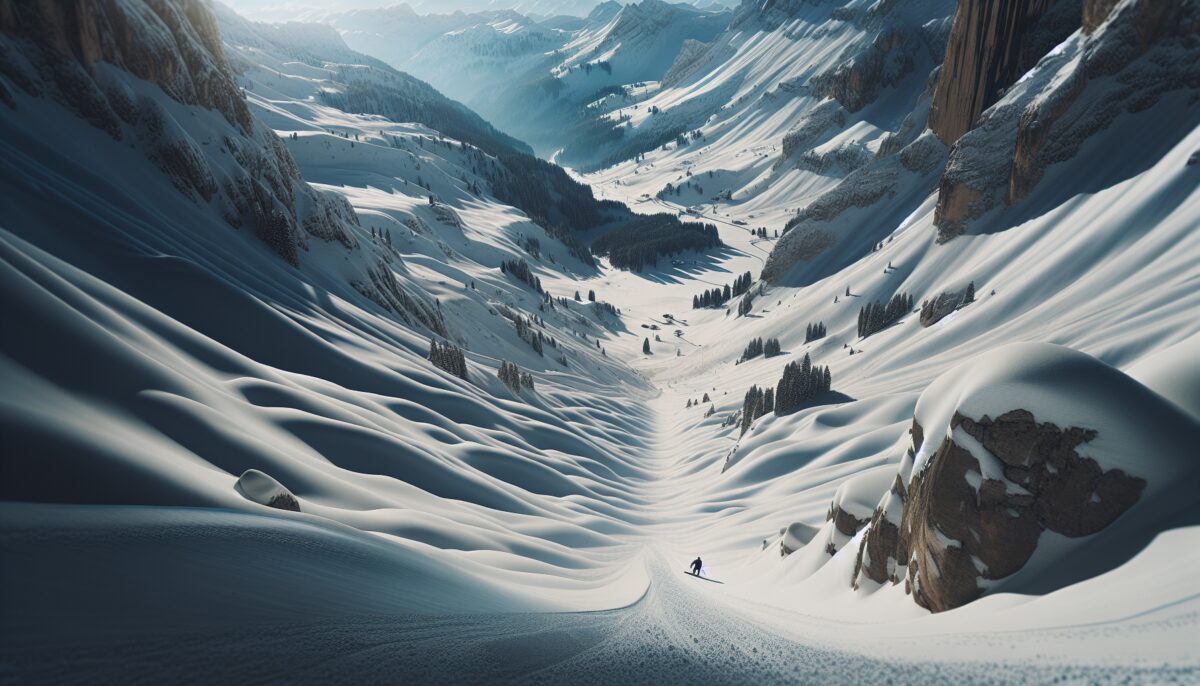 Scena di preparativi per sci alpinismo in Italia