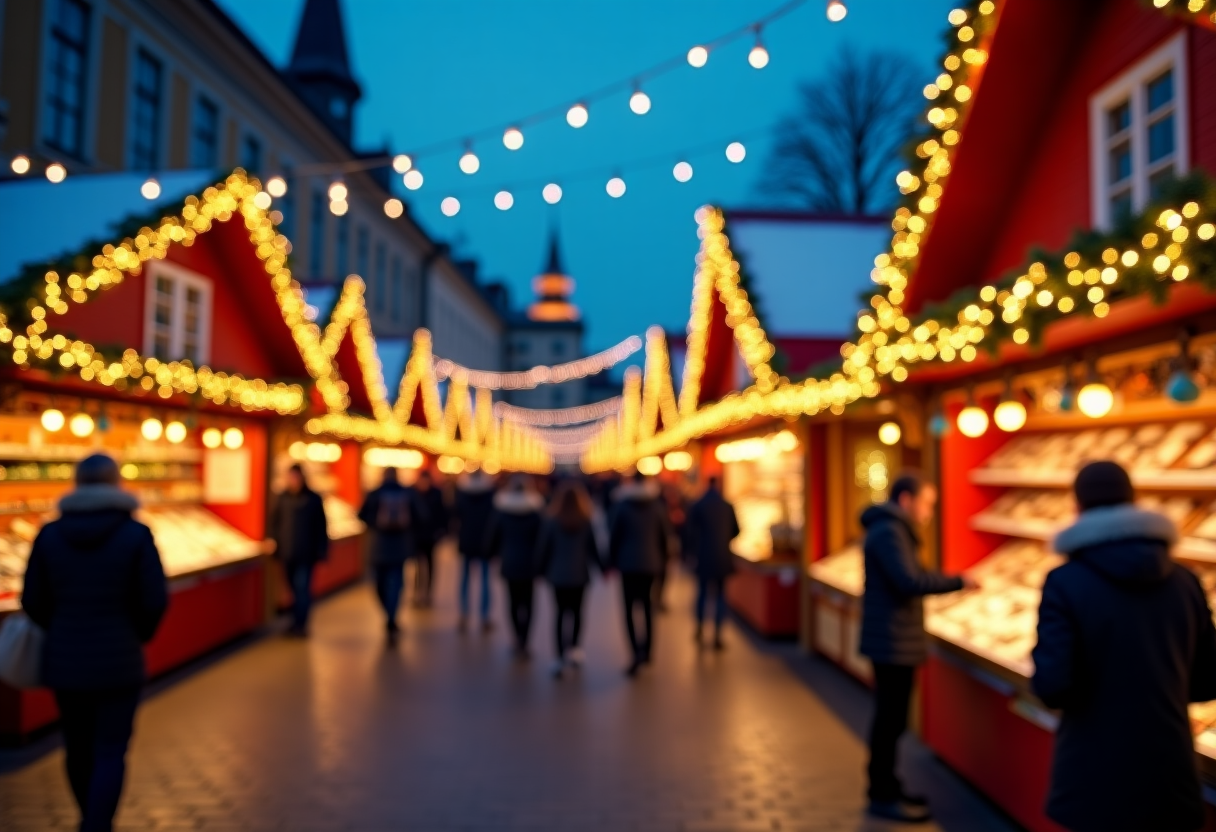 Villaggio di Natale nel centro storico di Monza