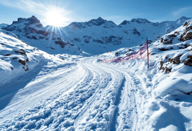 Atleti di snowboard cross in gara su una pista innevata