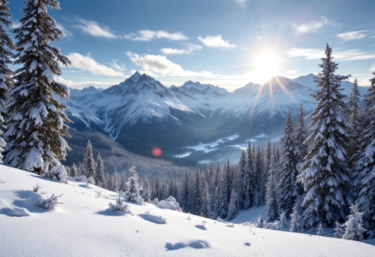 Immagine di una casa in montagna circondata dalla natura