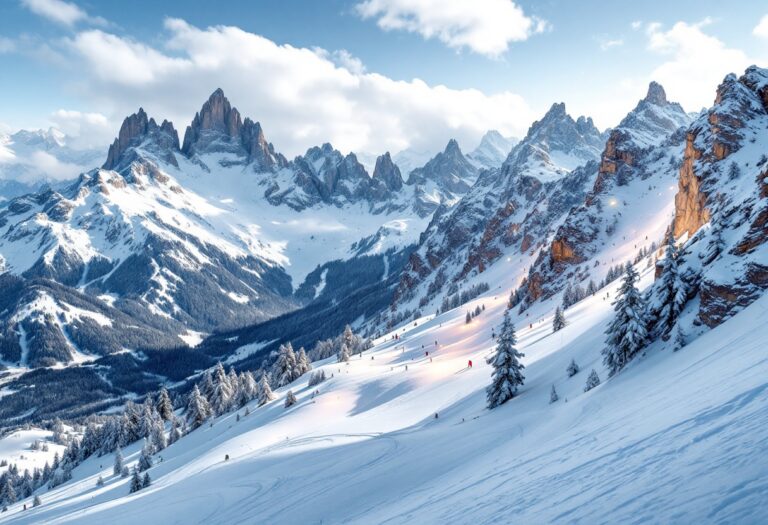 Panorama di Obereggen con eventi all'aperto