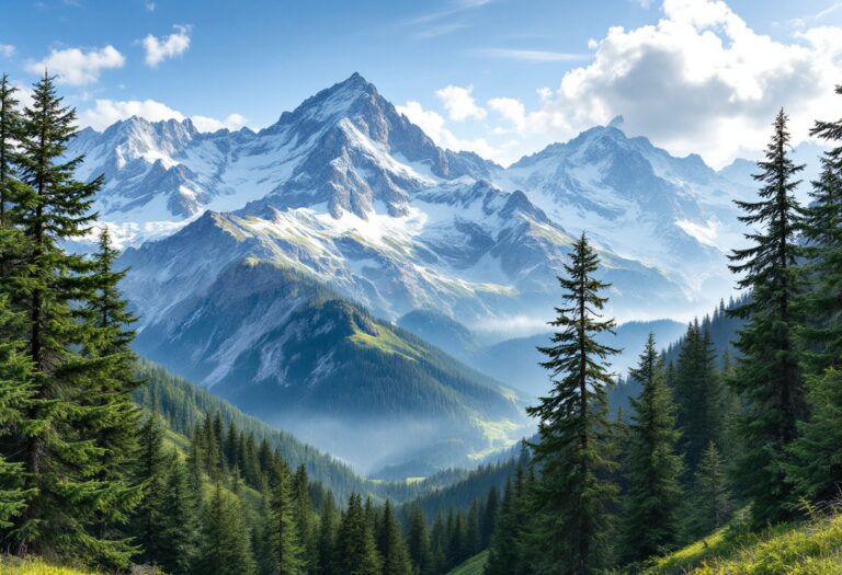 Panorama della valle di Fiemme in preparazione per le Olimpiadi