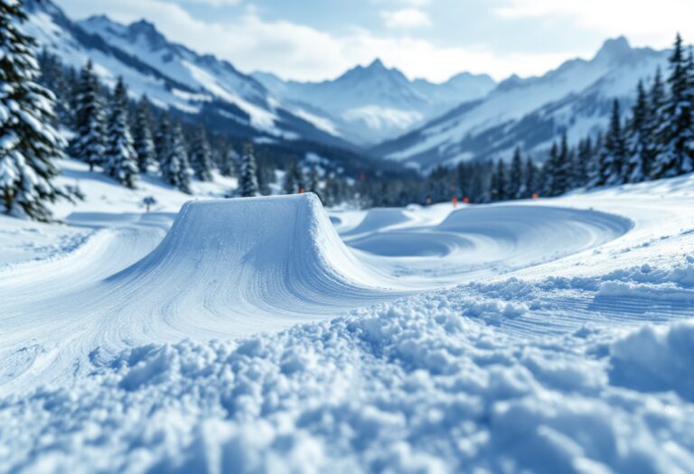 Atleti in azione durante una gara di snowboard cross