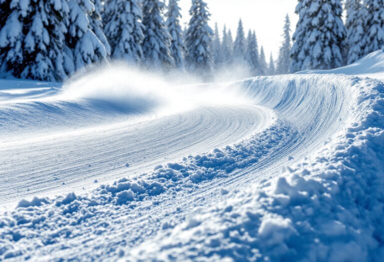 Atleti in azione durante una gara di snowboard cross