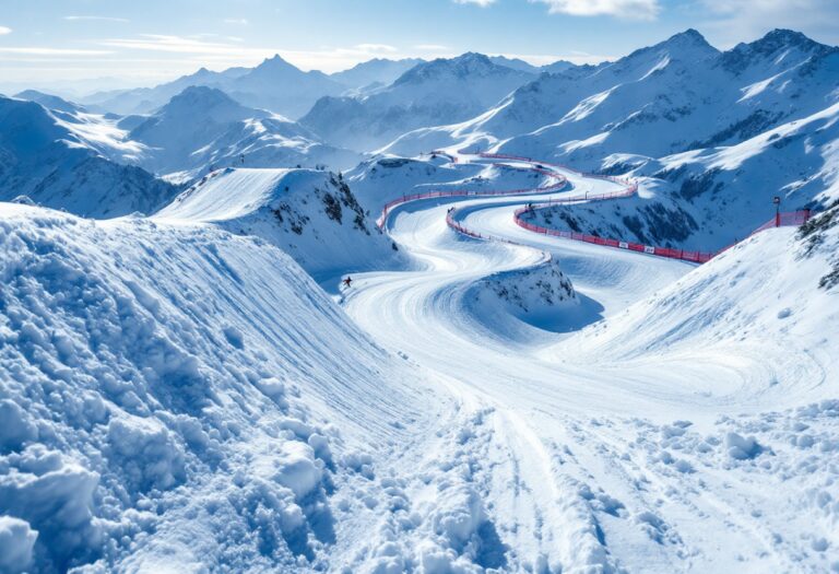 Atleti in azione durante una gara di snowboard cross