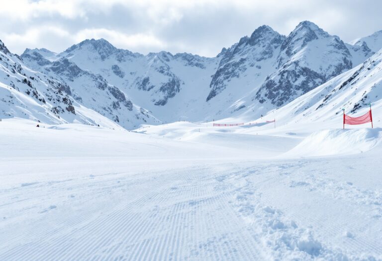 Atleti in azione durante una gara di snowboard cross a Bormio