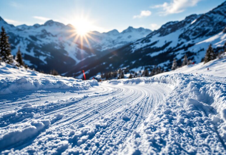 Atleta in azione durante una gara di snowboard cross