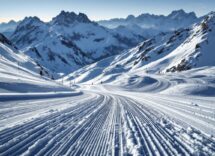 Immagine della pista Stelvio durante un weekend di gare