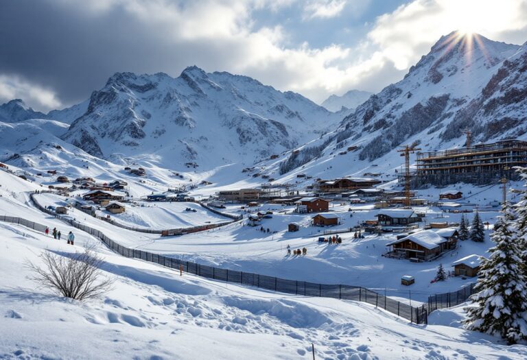 Preparativi a Livigno per le Olimpiadi invernali 2026