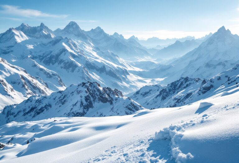 Panorama di Livigno in preparazione per le Olimpiadi 2026