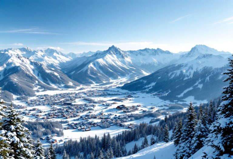 Paesaggio innevato di Monte Livata in inverno