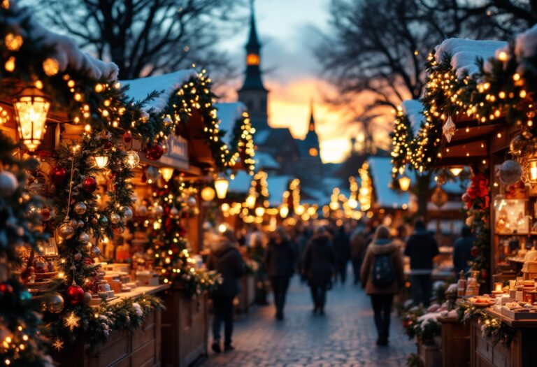 Atmosfera incantevole del Palermo Christmas Village