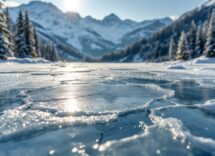 Pattinatori su ghiaccio naturale a Sauze d’Oulx