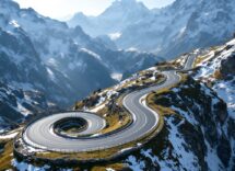 Atleti in azione sulla pista Stelvio di Bormio