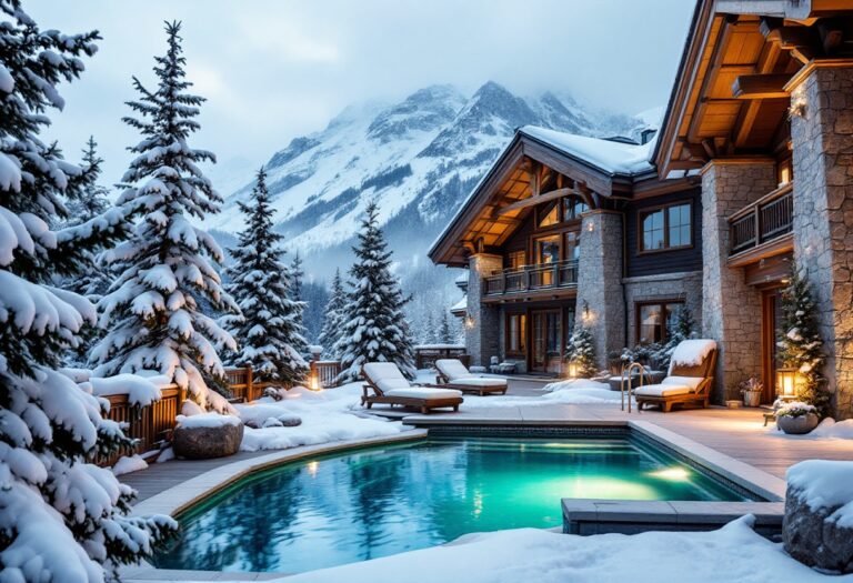 Rituali di benessere in una Spa di montagna con vista panoramica