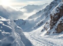 Sara Tomaselli in azione sullo snowboard cross in Trentino