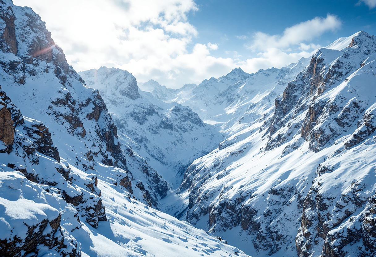 Scenari innevati delle migliori località sciistiche italiane