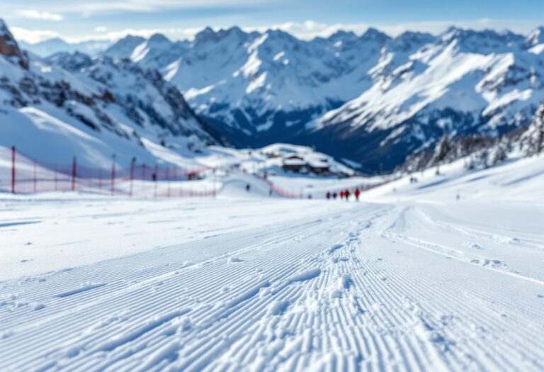 Atleta in azione durante lo slalom di Coppa Europa a Obereggen