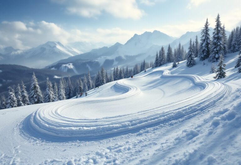 Atleta in azione durante una gara di snowboard cross