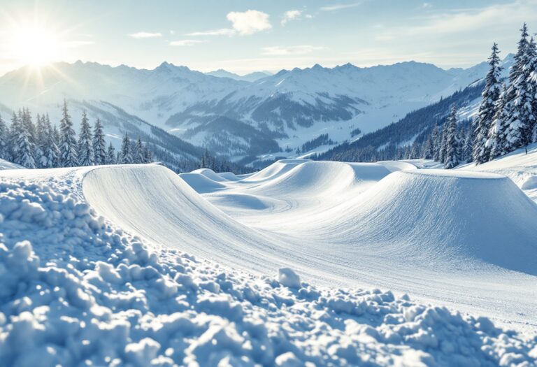 Atleti in azione durante una gara di snowboard cross