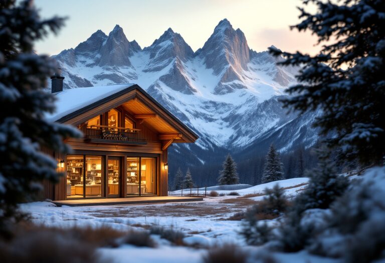 Temporary store Esselunga a Cortina d'Ampezzo per le Olimpiadi