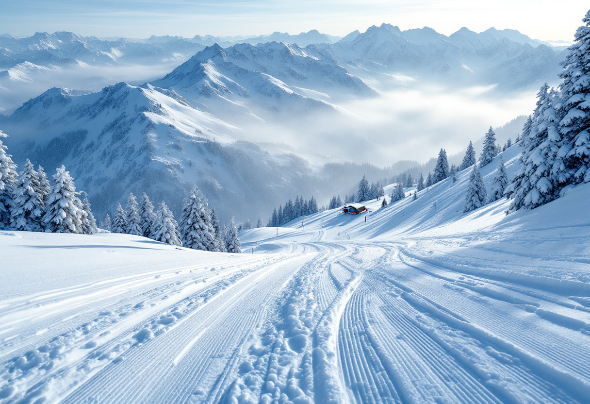 Persone che si divertono durante il World Snow Day