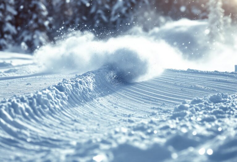 Atleti in azione durante una gara di snowboard cross