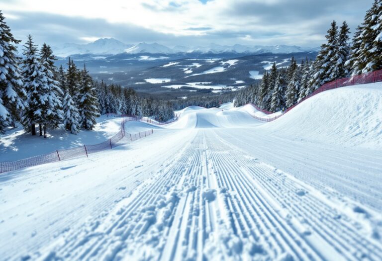 Atleti in azione durante una gara di snowboard cross