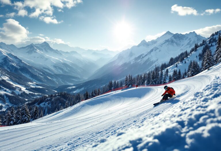 Atleti in azione durante una gara di snowboard cross