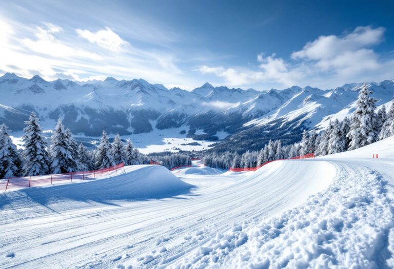 Atleti in azione durante una gara di snowboard cross