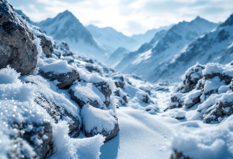 Panorama delle montagne del Veneto con attività sportive