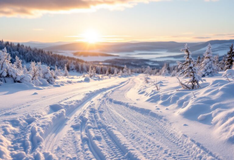 Scenari mozzafiato di sci di fondo in Norvegia