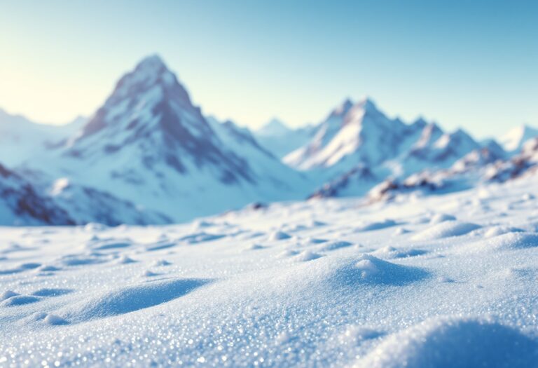 Scialpinista utilizza tecnologia avanzata in montagna