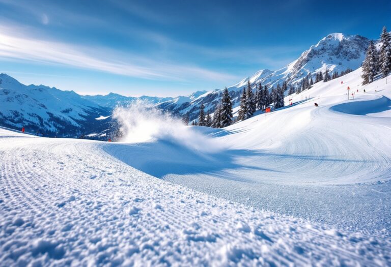 Atleta in azione durante una gara di snowboard cross