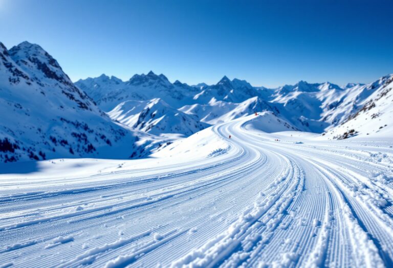 Atleta in azione durante una gara di snowboard cross